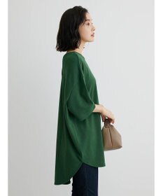 Green Parks ミニ裏毛バックカシュクール半袖チュニック