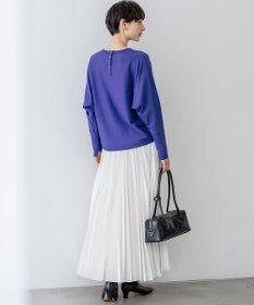 23区 【洗える/吊り干しOK】ヴィスコースストレッチ ドルマンスリーブ ニット