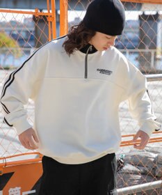 WEGO ヘビーウエイトラインスリーブプルオーバー