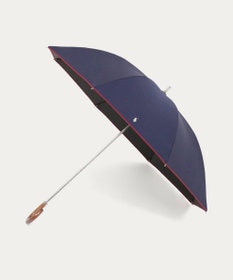 MOONBAT 【WEB限定/遮光率100%/遮熱/UV】POLO RALPH LAUREN（ポロ ラルフローレン）晴雨兼用日傘 無地 オーバーロック刺繍 長傘