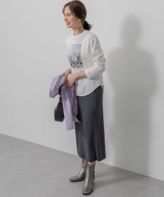 組曲 S 【加藤ローサさん着用】プリントロング Tシャツ