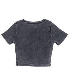 WEGO ヴィンテージウォッシュグラフィックリブT