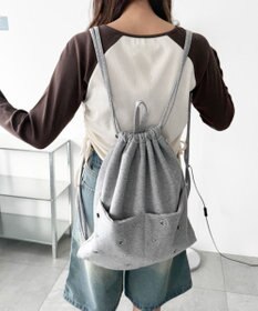 WEGO ハトメデザインナップサック