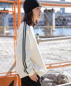 WEGO ヘビーウエイトラインスリーブプルオーバー