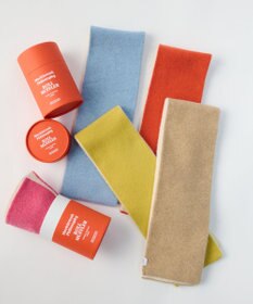 MOONBAT MACKINTOSH PHILOSOPHY(マッキントッシュ フィロソフィー）【ギフトBOX付】ウール100％ リバーシブル ニット マフラー ユニセックス 日本製