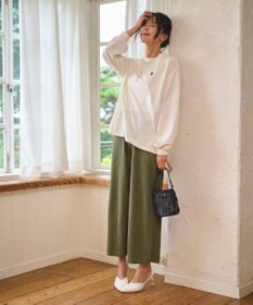 WEGO 【WEB限定/2025年秋冬新作/裾カットOK！自分サイズに調整可能/ウエストゴム/しわになりにくい/】カットプリーツパンツ