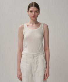 ATON FRESCA CIRCULAR RIB | タンクトップ