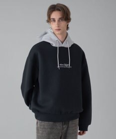 WEGO 【ユニセックス着用ITEM/MLサイズ展開】ワンポイントバイカラープルパーカー