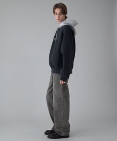 WEGO 【ユニセックス着用ITEM/MLサイズ展開】ワンポイントバイカラープルパーカー