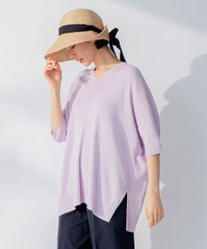 自由区 【新型登場！/WEB限定カラー有】ハイツイストコットンアセテート ニット5分袖