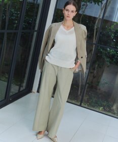 BEIGE， ARSENOPY / コットンドライタッチ Vネックニット