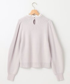 組曲 【WEB限定】襟付き片畔ニットプルオーバー