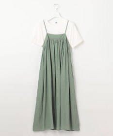 J.PRESS LADIES 【WEB限定・洗える】キャミワンピース カットソー ツインセット