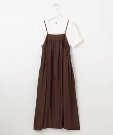 J.PRESS LADIES 【WEB限定・洗える】キャミワンピース カットソー ツインセット