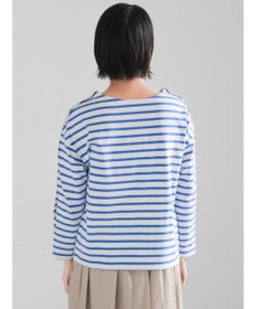 Te chichi ショルダー釦ボーダーカットソー