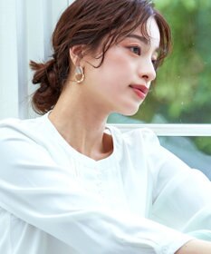 Tiaclasse カラーメタルリングピアス