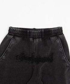 WEGO 【ウエストゴム/ユニセックス着用ITEM】ブリーチハトメスウェットパンツ