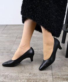 Pointer 【5cmヒール】日本製 高級本革プレーンパンプス