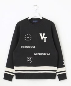 23区GOLF 【MEN】【ウォッシャブル】グラフィックダブルジャガードニット