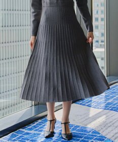 Tiaclasse 【洗える】くるみ釦ニットワンピース