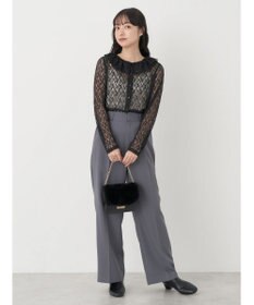 earth music&ecology ポコポコレースブラウス