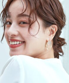 Tiaclasse カラーメタルリングピアス