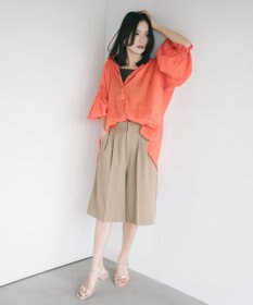 YECCA VECCA 【尾崎紗代子さん着用】タックハーフパンツ