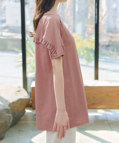 Tiaclasse L 【おのののかさん着用】「サマケア」バックヨークフリルチュニック