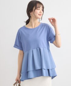 earth music&ecology 異素材バックプリーツチュニック