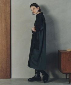 YECCA VECCA カーゴデザイン配色シャツワンピース