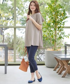 Tiaclasse L 【おのののかさん着用】「サマケア」バックヨークフリルチュニック