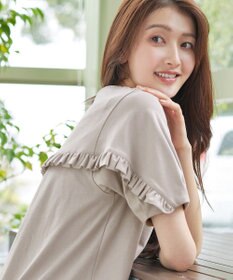 Tiaclasse L 【おのののかさん着用】「サマケア」バックヨークフリルチュニック