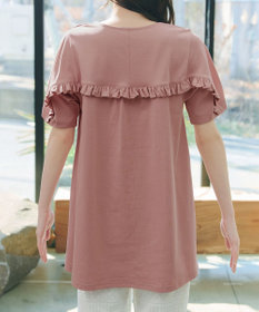 Tiaclasse L 【おのののかさん着用】「サマケア」バックヨークフリルチュニック