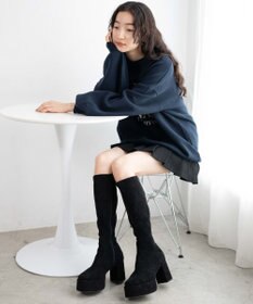 WEGO ストーム付きヒールロングブーツ