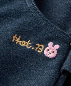 MIKI HOUSE HOT BISCUITS 【80-120cm】 フリル付きストレッチデニムパンツ