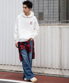 WEGO リラックスフィットTHEBOYグラフィックパーカー