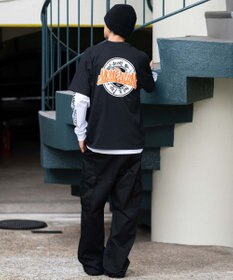 WEGO 【2点セット】アクセ付きアンサンブルグラフィックT（長袖）