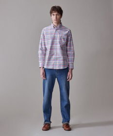 J.PRESS MEN コットンオックス マルチチェック シャツ / ボタンダウン