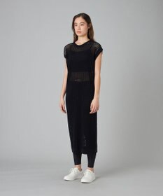 Chacott Chacott BALANCE【ノーソイングニット】メッシュニットワンピース