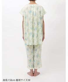 Wing パジャマ 3分袖 半袖 8分丈 綿100%(本体) 楊柳素材 夏 レディース EP8078 ウイング／ワコール