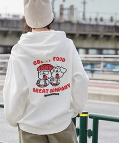 WEGO リラックスフィットTHEBOYグラフィックパーカー