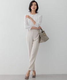 23区 【セットアップ対応】トリアセダブルジョーゼット パンツ