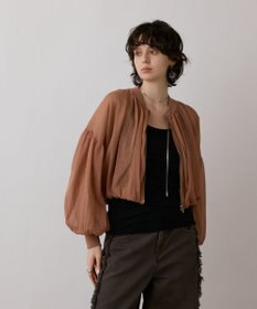 GRACE CONTINENTAL シアーニットバルーンジャケット