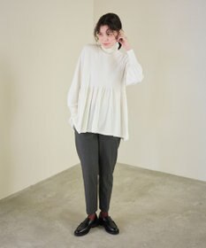 #Newans 【洗える】ペプラムデザインワイドシルエットプルオーバー