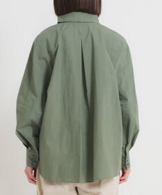 muuc 〈多彩な着方が叶う〉〈衿立て＆衿折り〉〈遠州織物の工場で織られた上質なコットン100%生地〉リボン紐付き多様衿 羽織り＆シャツ