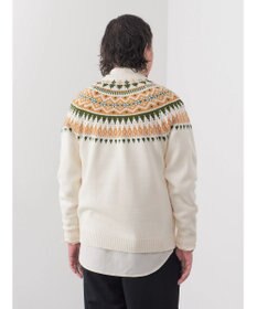 CRAFT STANDARD BOUTIQUE 【男女兼用】求心柄クルーネックニット