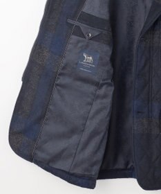 JOSEPH ABBOUD 【イタリア素材/軽量/中綿キルト】 スライバーチェックキルト ジャケット