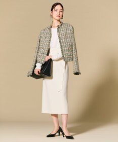 BEIGE， BERYL / ファンシーツイードノーカラージャケット