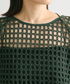 Green Parks ・ＳＵＧＡＲ　ＳＰＯＯＮ　フラワーメッシュプルオーバー