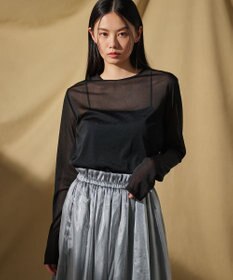 uncrave トリコットシフォン クルーネック カットソー（uncrave STANDARD）